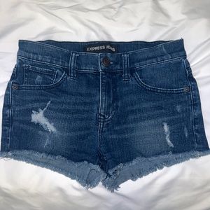 Mid-rise Express Jean Shorts